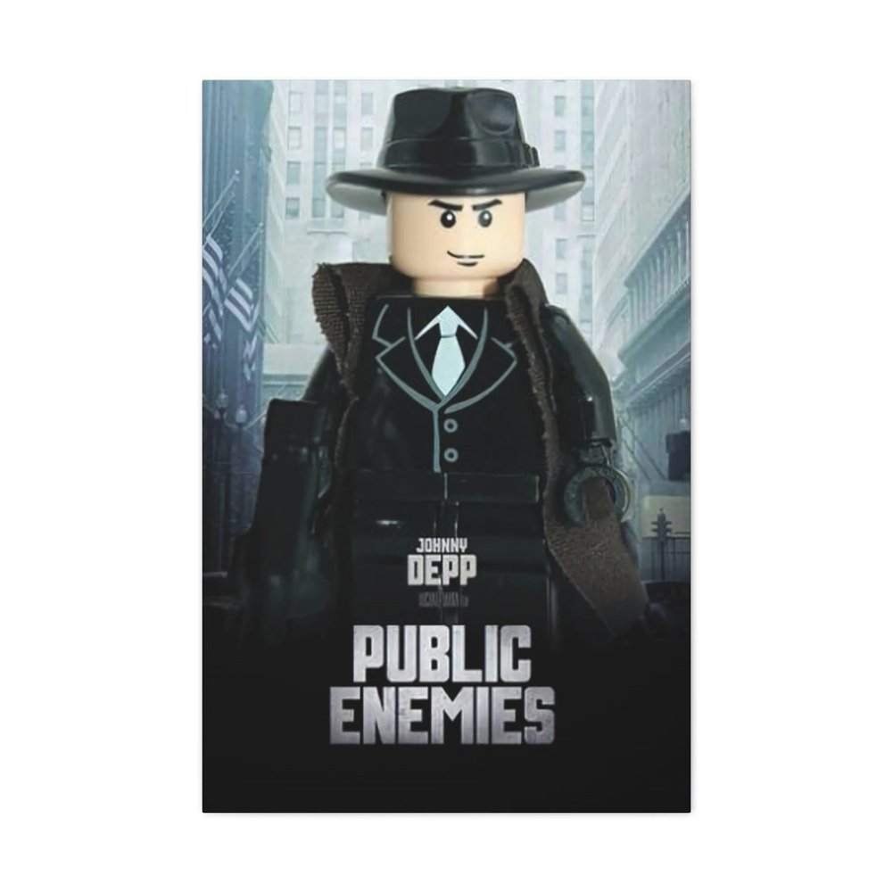 MOC NON LEGO Public Enemies LEGO Movie Wall Art Canvas Art With Backing.