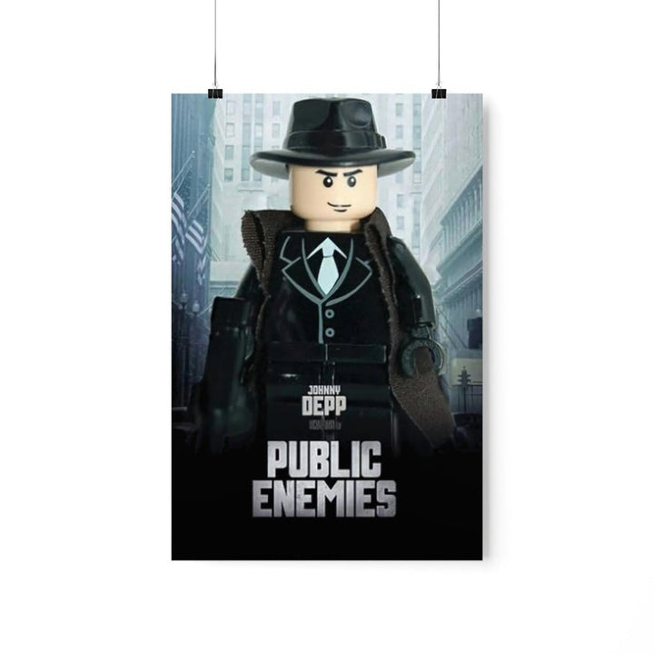 MOC  Compatible  Public Enemies  Movie Wall Art POSTER ONLY