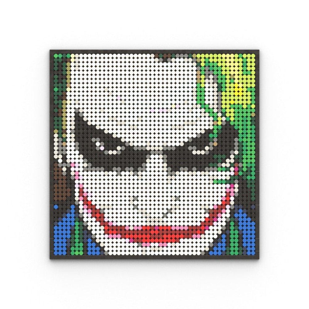 MOC NON LEGO Super Hero / Villain  Movie Pixel Art Mosaic Building Blocks Toys Bricks MOC Mural DIY Movie