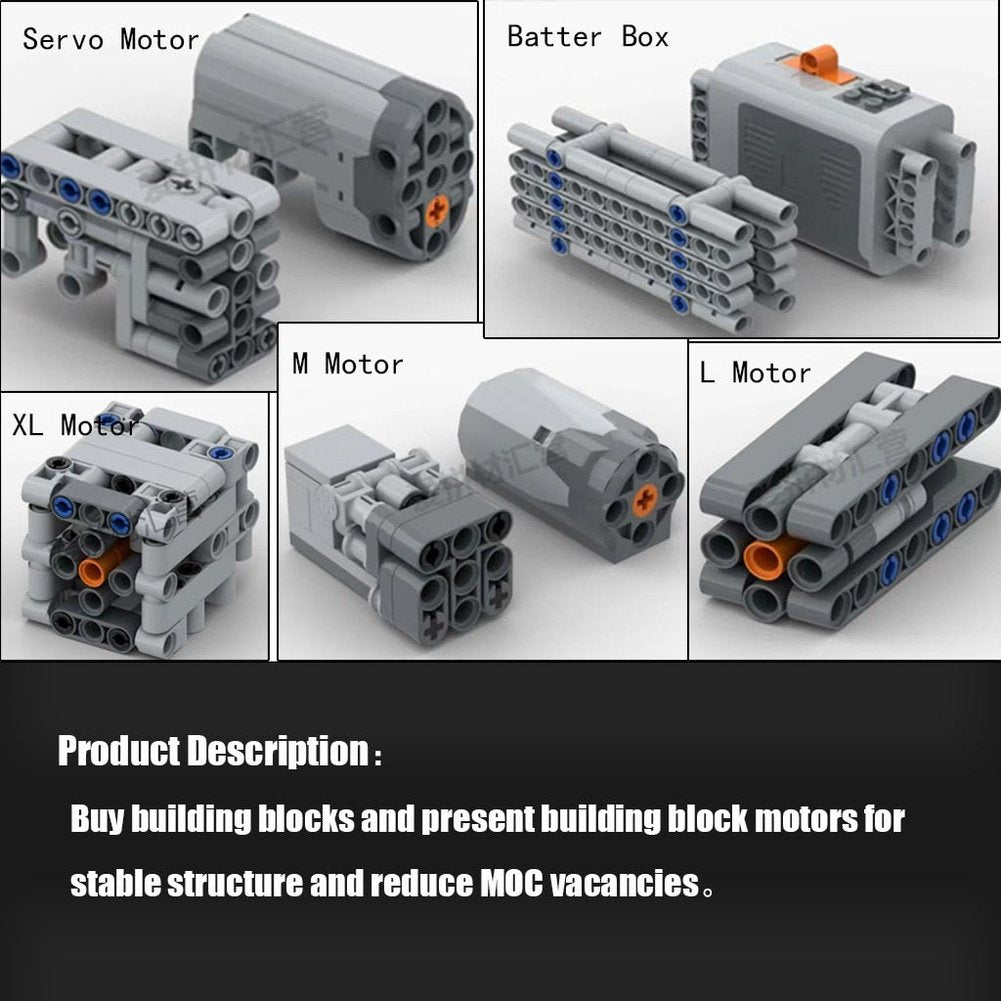 MOC  Compatible  MOC-4783 1:17 dump trailer is suitable for various truck head remote control motor electric assembly blocks 1410pcs