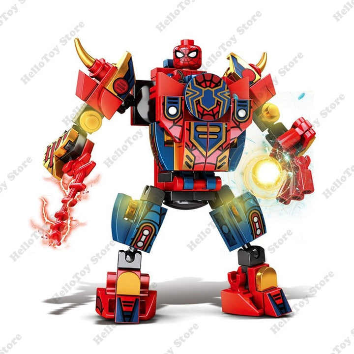 MOC  Compatible  2 IN 1 Super Hero Movie Avengers Clan Transforming Mecha Motoycle Model Building Blocks Bricks Sets Classic Dolls Kids Toys Gits