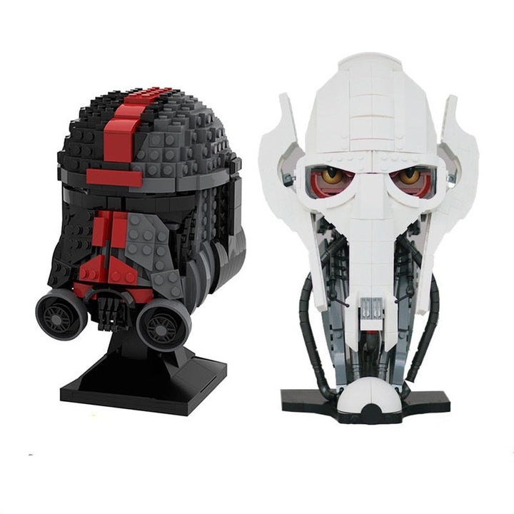 MOC  Compatible  MOC Star Wars series commander Palpatine Ahsoka avatar building block model helmet compatible with building blocks toys