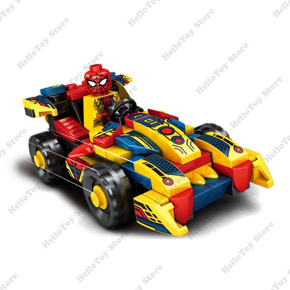 MOC  Compatible  2 IN 1 Super Hero Movie Avengers Clan Transforming Mecha Motoycle Model Building Blocks Bricks Sets Classic Dolls Kids Toys Gits