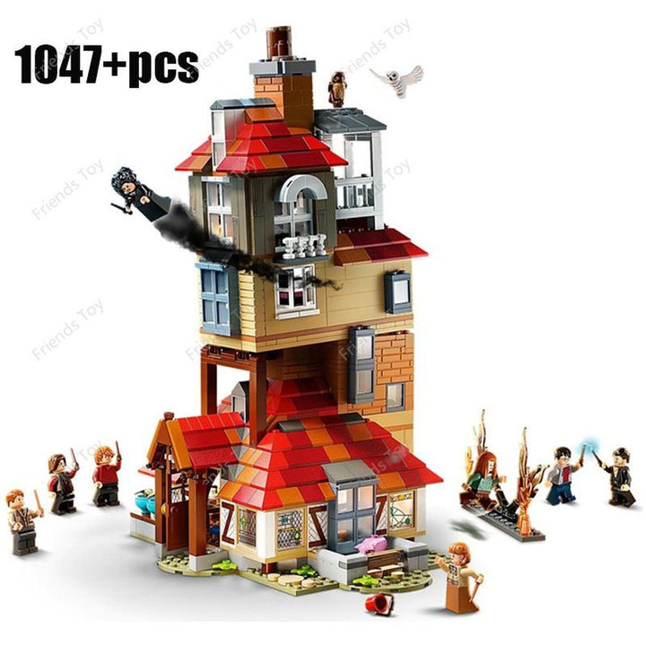 MOC NON LEGO Harry Potter Wizards 35 Different Sets: Chess Knight Bus Great Hall Tower Castle Office Willow Express 4 Privet Drive Burrow Blocks