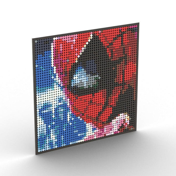 MOC NON LEGO Super Hero / Villain  Movie Pixel Art Mosaic Building Blocks Toys Bricks MOC Mural DIY Movie