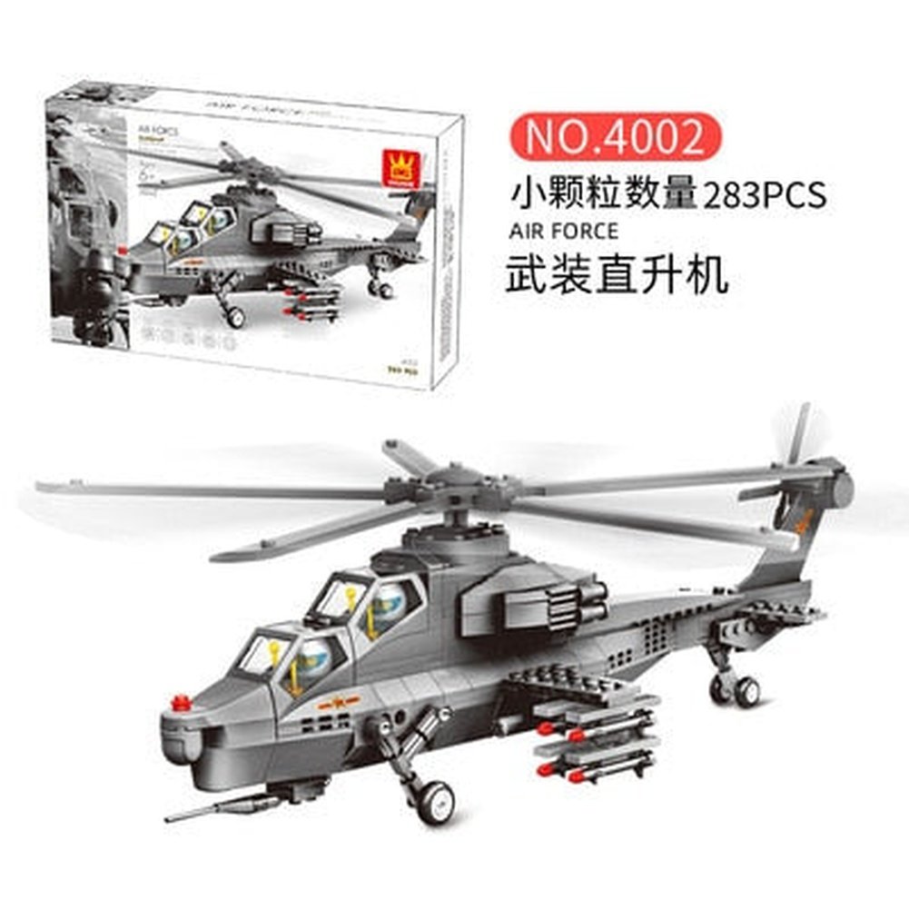 MOC NON LEGO Modern Soldier Planes Gunship Fighters Model Building Blocks Airplane  Toys Technical