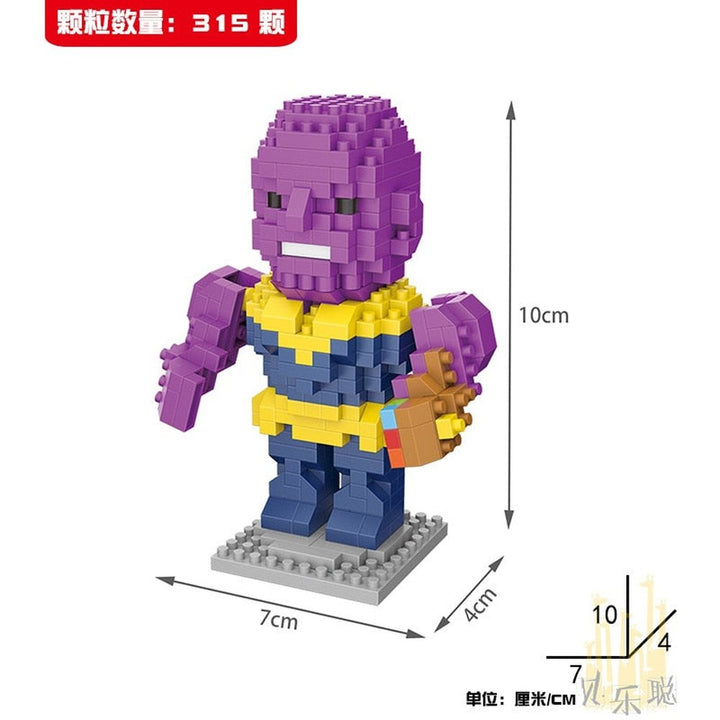 MOC NON  Block Cartoon Anime Super Hero Avengers Superhero Iron Man Captain America Spider Toy DIY Building Bouwstenen Speelgoed