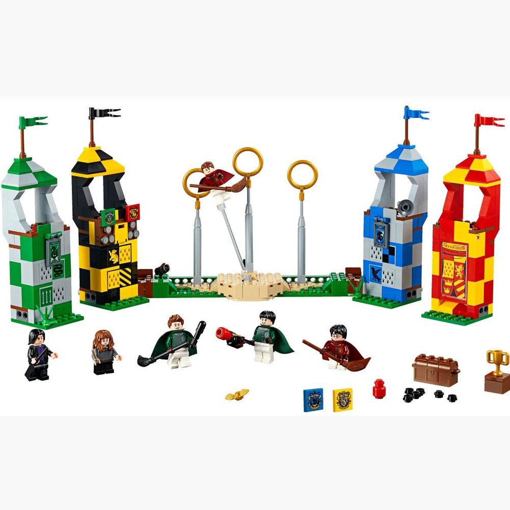 MOC NON LEGO Harry Potter Wizards 35 Different Sets: Chess Knight Bus Great Hall Tower Castle Office Willow Express 4 Privet Drive Burrow Blocks