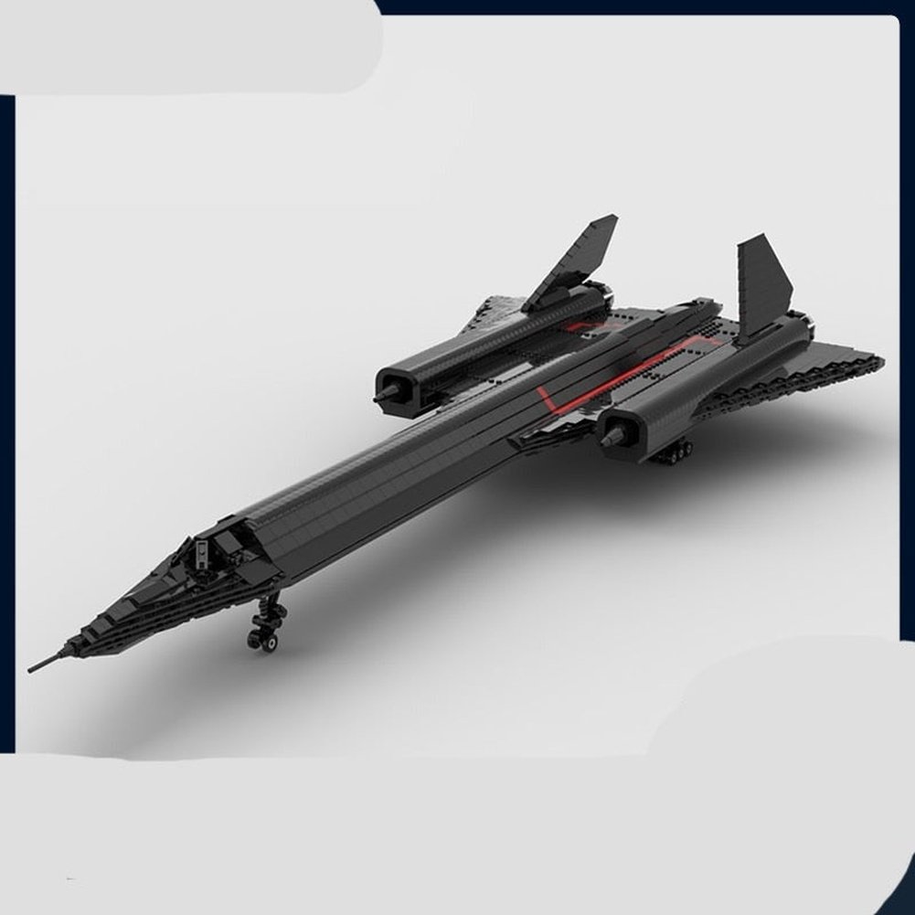 SR-71 Blackbird Plane Model Moc Building Blocks Aircraft DIY Assembled Bricks Creative Educational Display Toys Gifts 1968PCS Jurassic Bricks