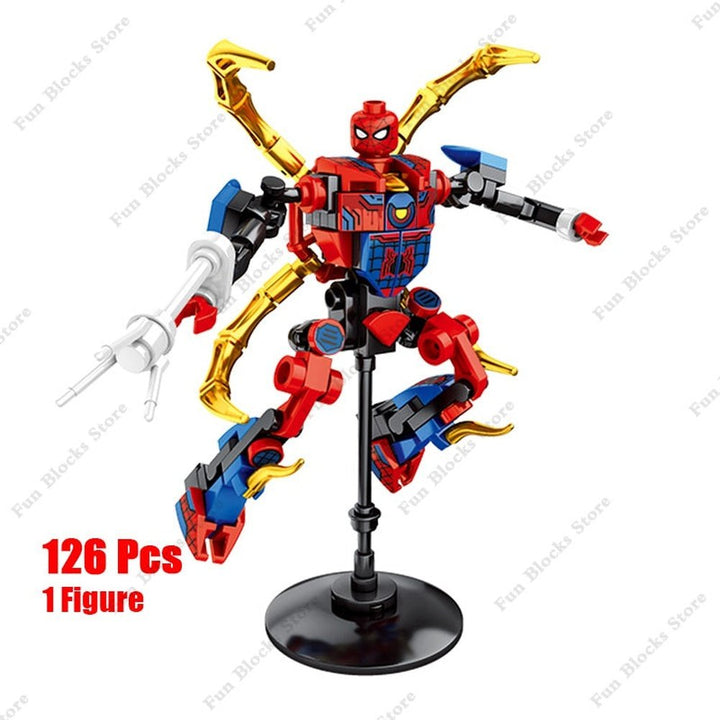 MOC  Compatible  2 IN 1 Super Hero Movie Avengers Clan Transforming Mecha Motoycle Model Building Blocks Bricks Sets Classic Dolls Kids Toys Gits