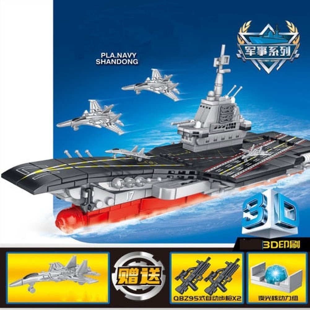 MOC NON LEGO Modern Soldier Planes Gunship Fighters Model Building Blocks Airplane  Toys Technical