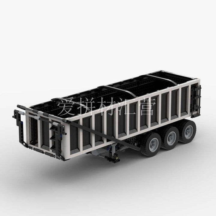 MOC  Compatible  MOC-4783 1:17 dump trailer is suitable for various truck head remote control motor electric assembly blocks 1410pcs