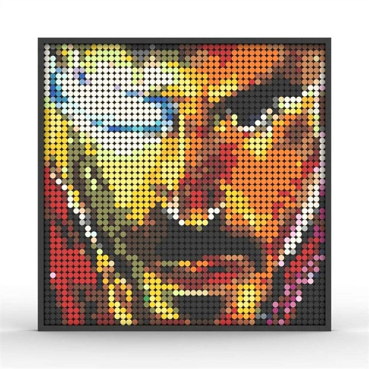 MOC NON LEGO Super Hero / Villain  Movie Pixel Art Mosaic Building Blocks Toys Bricks MOC Mural DIY Movie