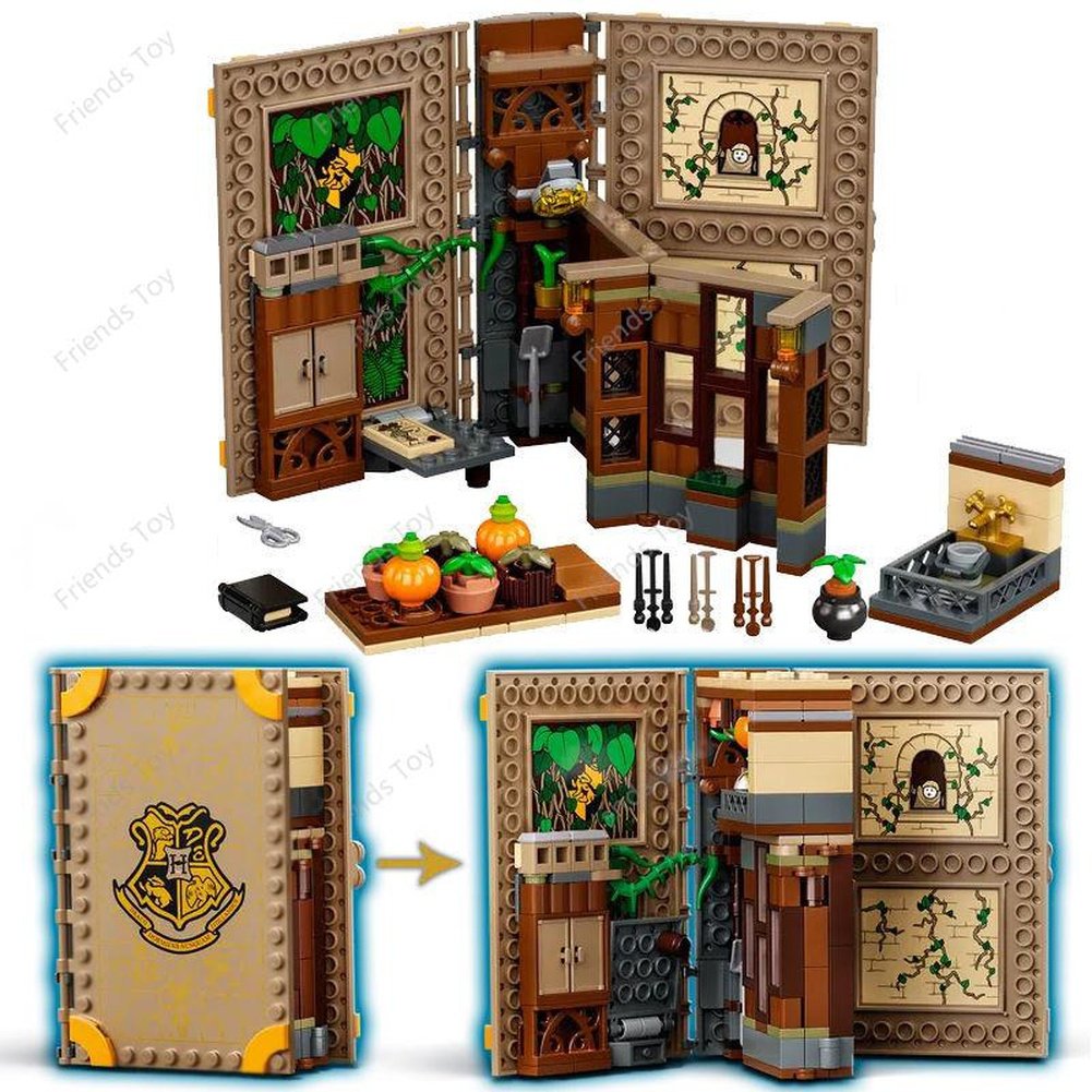 MOC NON LEGO Harry Potter Wizards 35 Different Sets: Chess Knight Bus Great Hall Tower Castle Office Willow Express 4 Privet Drive Burrow Blocks