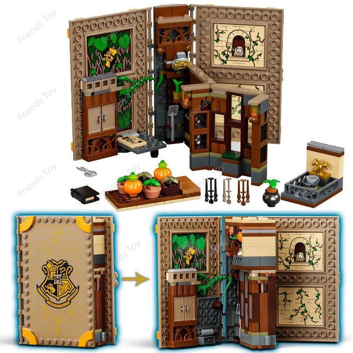 MOC NON LEGO Harry Potter Wizards 35 Different Sets: Chess Knight Bus Great Hall Tower Castle Office Willow Express 4 Privet Drive Burrow Blocks