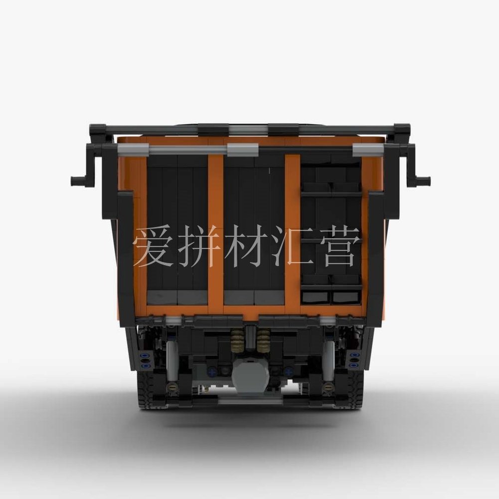 MOC  Compatible  MOC-4783 1:17 dump trailer is suitable for various truck head remote control motor electric assembly blocks 1410pcs