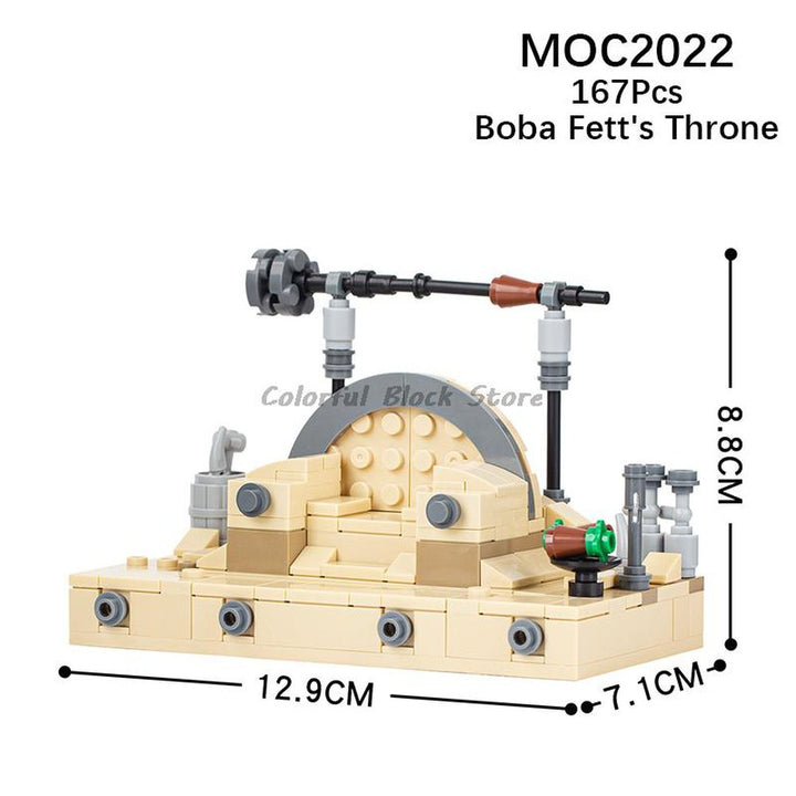 Sci-Fi Space War Movie Imperial Troop Transport MOC Building Blocks DIY Military Anti-Vehicle Cannon Weapon Bricks Toys For Kids Jurassic Bricks