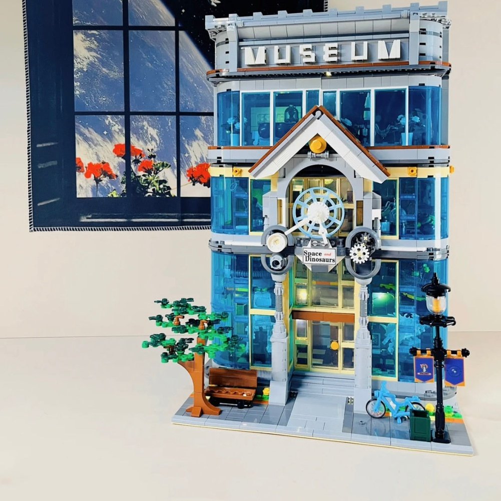 Science Museum MOC 10206 Ideas Buliding Bricks House Modular Jazz Club Architecture Model Blocks Toys Gifts For Children 10312 Jurassic Bricks