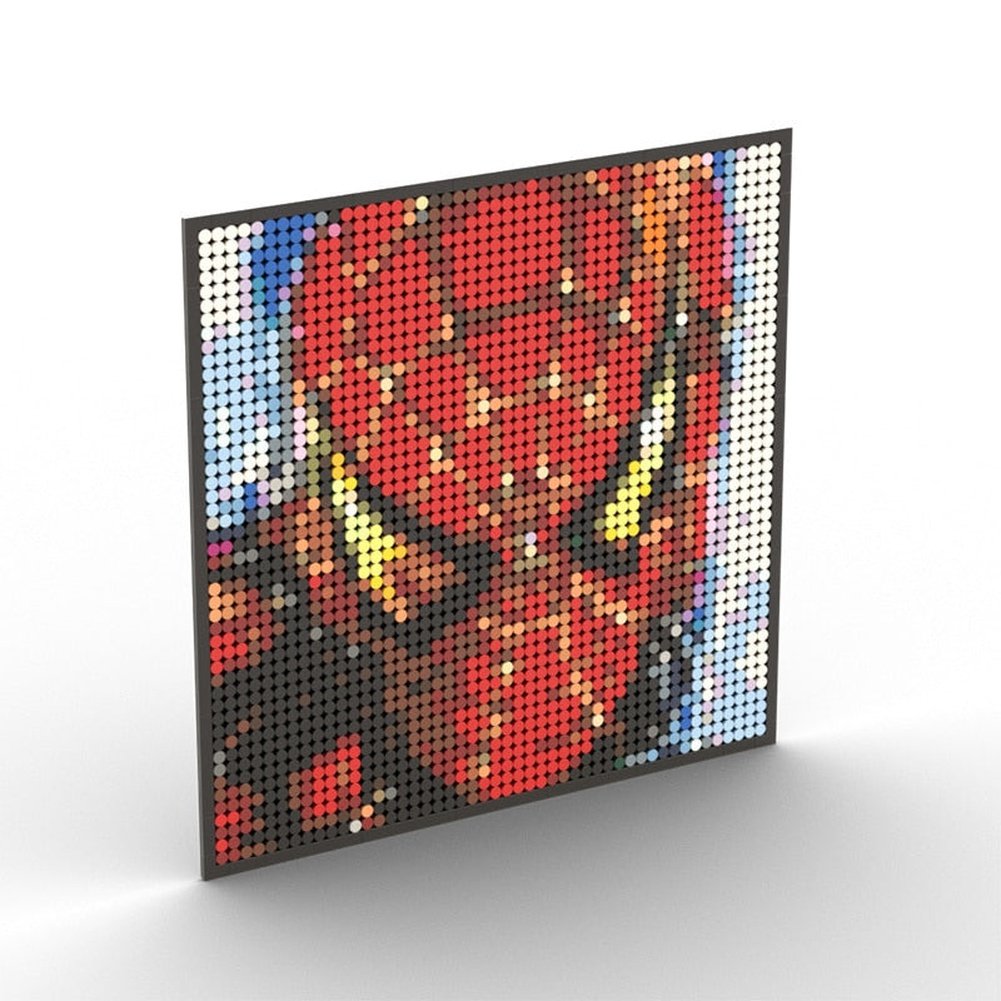 MOC NON LEGO Super Hero / Villain  Movie Pixel Art Mosaic Building Blocks Toys Bricks MOC Mural DIY Movie