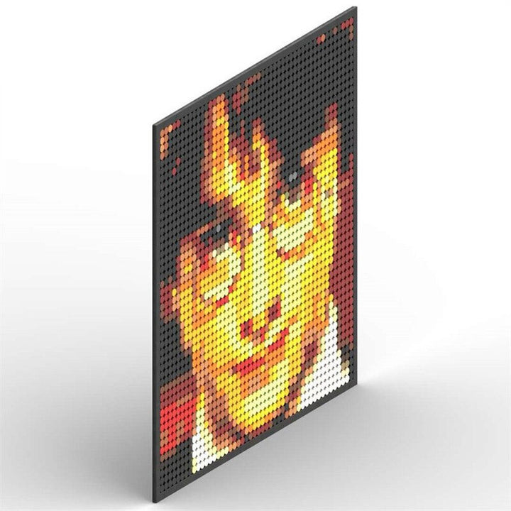 MOC NON LEGO Super Hero / Villain  Movie Pixel Art Mosaic Building Blocks Toys Bricks MOC Mural DIY Movie