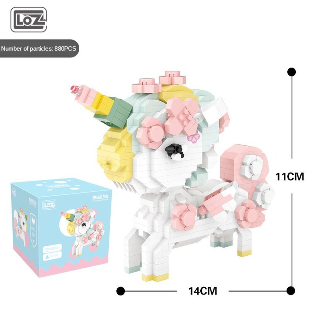 MOC NON LEGO Building Blocks Animal Unicorn Tiger Flamingo Cat Beautiful Maiden Deer Baby Suitable For Girls Over 12 Years Old