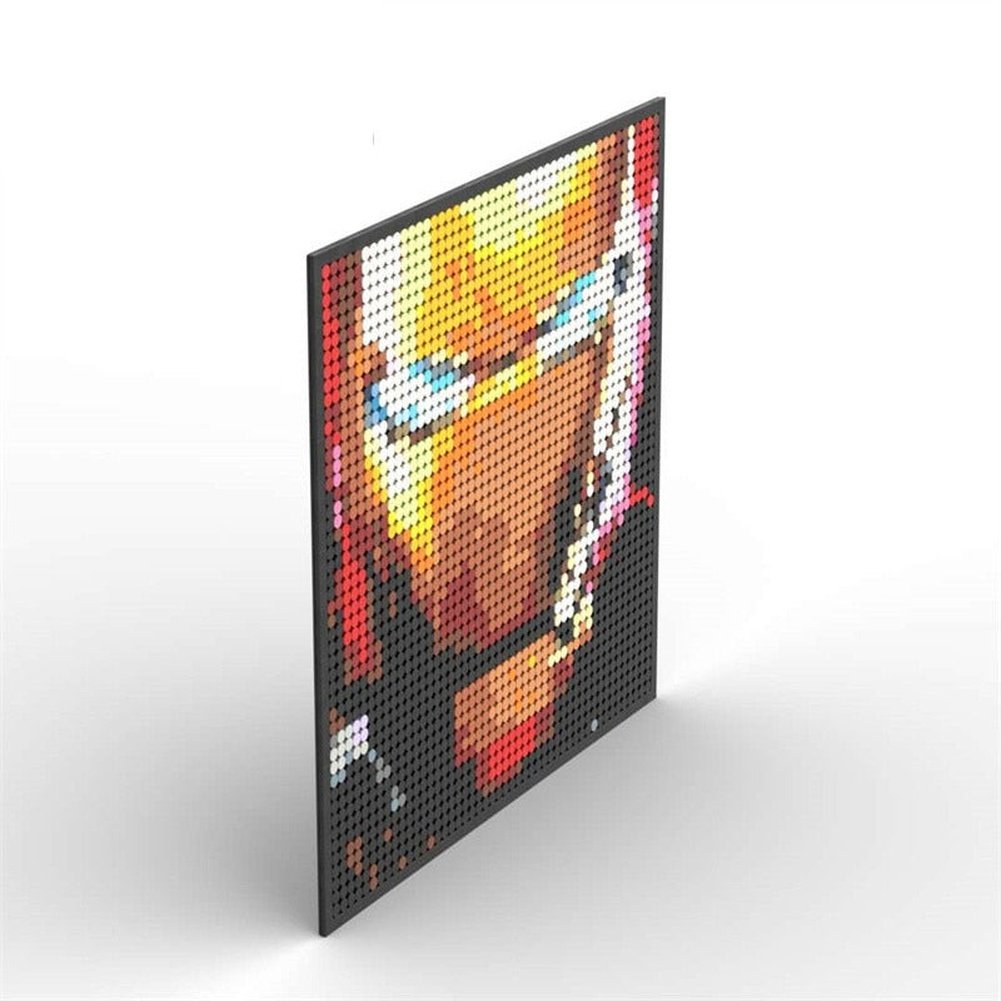 MOC NON LEGO Super Hero / Villain  Movie Pixel Art Mosaic Building Blocks Toys Bricks MOC Mural DIY Movie