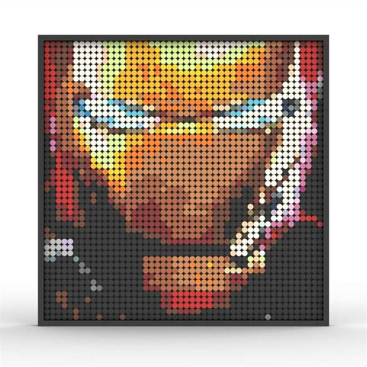 MOC NON LEGO Super Hero / Villain  Movie Pixel Art Mosaic Building Blocks Toys Bricks MOC Mural DIY Movie