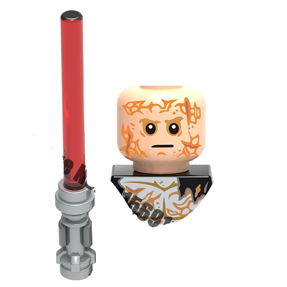 Star W Luke Skywalker Ahsoka Tano Building Block Yoda Obi-Wan Kenobi Sith Kylo Ren Count Dooku Starkiller Brick Figure Toy Jurassic Bricks