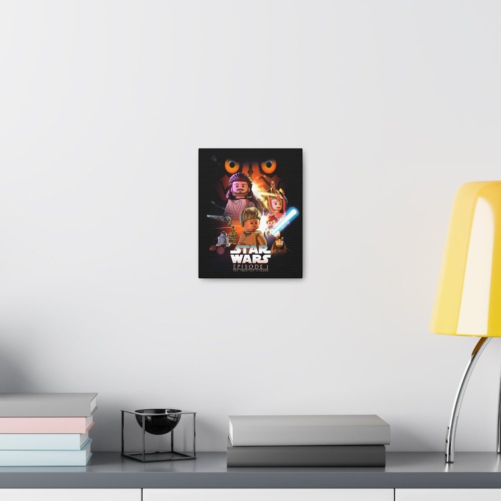 Star Wars Episode 1 LEGO Movie Wall Art Canvas Art With Backing. Jurassic Bricks