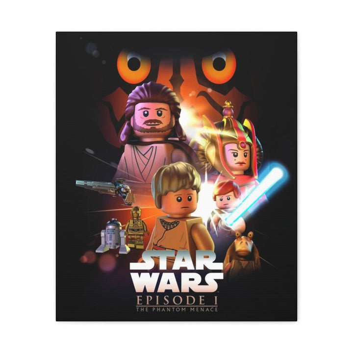 MOC NON LEGO Star Wars Episode 1 LEGO Movie Wall Art Canvas Art With Backing.