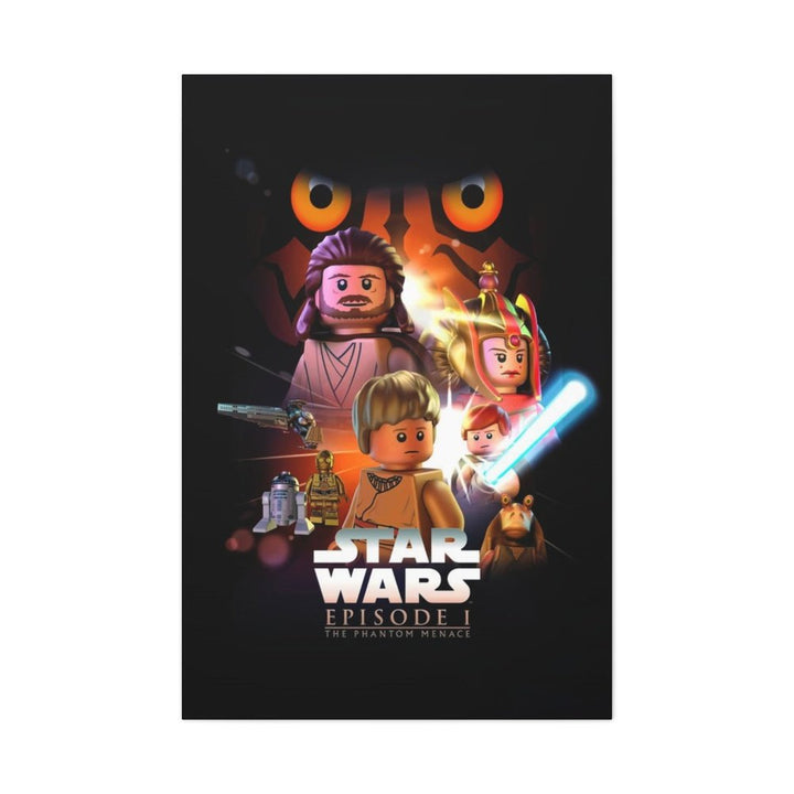 MOC NON LEGO Star Wars Episode 1 LEGO Movie Wall Art Canvas Art With Backing.