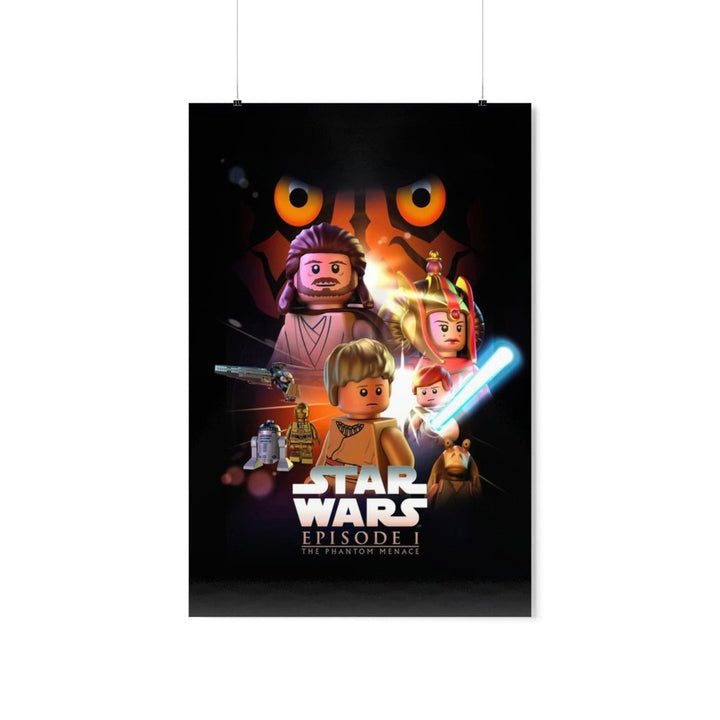 Star Wars Episode 1 LEGO Movie Wall Art POSTER ONLY Jurassic Bricks