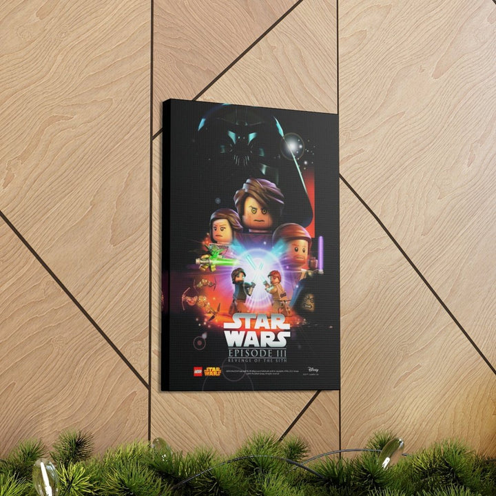 Star Wars Episode III LEGO Movie Wall Art Canvas Art With Backing. Jurassic Bricks