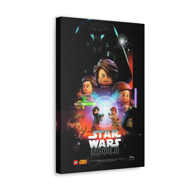 Star Wars Episode III LEGO Movie Wall Art Canvas Art With Backing. Jurassic Bricks