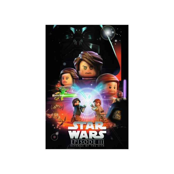 Star Wars Episode III v2 LEGO Movie Wall Art POSTER ONLY Jurassic Bricks