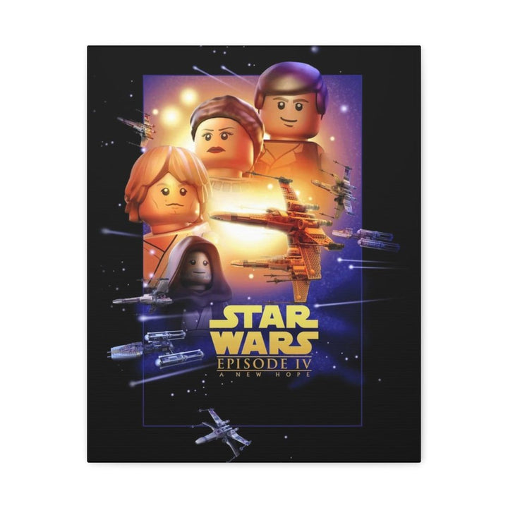 MOC NON LEGO Star Wars Episode IV LEGO Movie Wall Art Canvas Art With Backing.