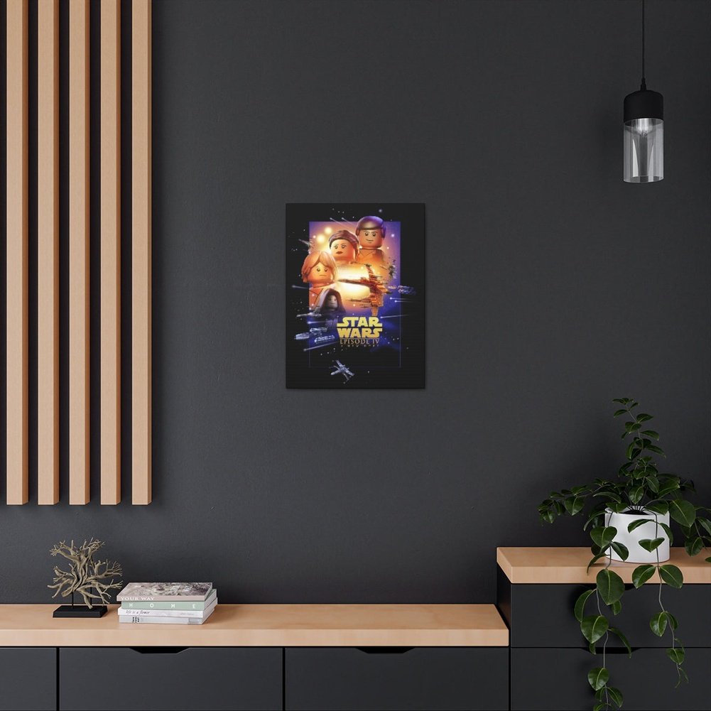 Star Wars Episode IV LEGO Movie Wall Art Canvas Art With Backing. Jurassic Bricks