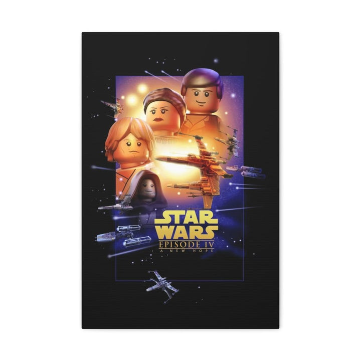 MOC NON LEGO Star Wars Episode IV LEGO Movie Wall Art Canvas Art With Backing.