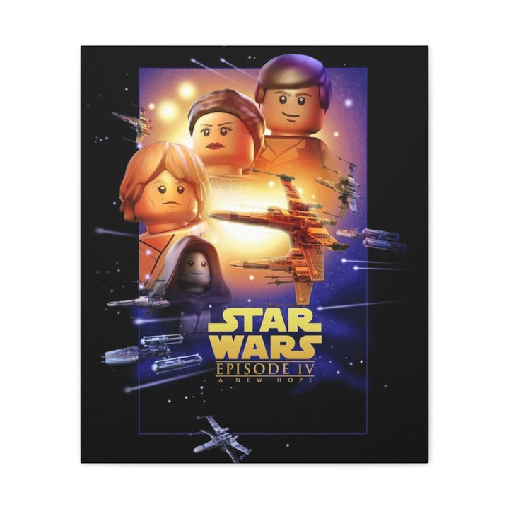 MOC NON LEGO Star Wars Episode IV LEGO Movie Wall Art Canvas Art With Backing.