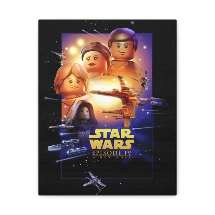 MOC NON LEGO Star Wars Episode IV LEGO Movie Wall Art Canvas Art With Backing.