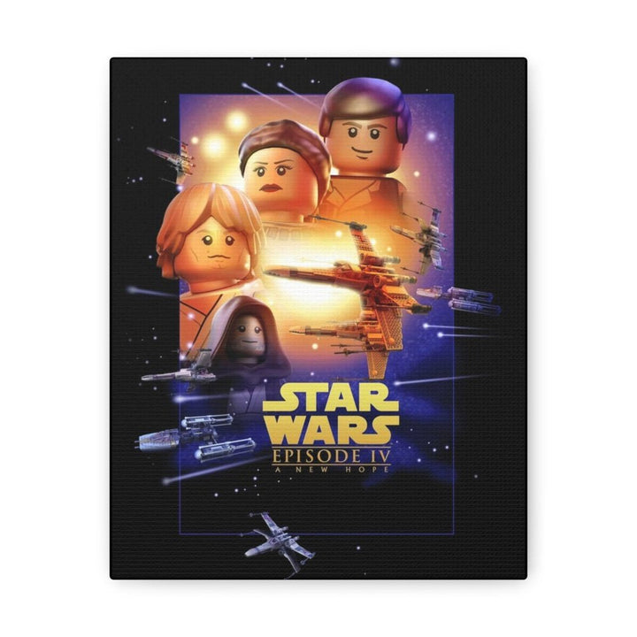 MOC NON LEGO Star Wars Episode IV LEGO Movie Wall Art Canvas Art With Backing.