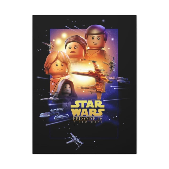 MOC NON LEGO Star Wars Episode IV LEGO Movie Wall Art Canvas Art With Backing.