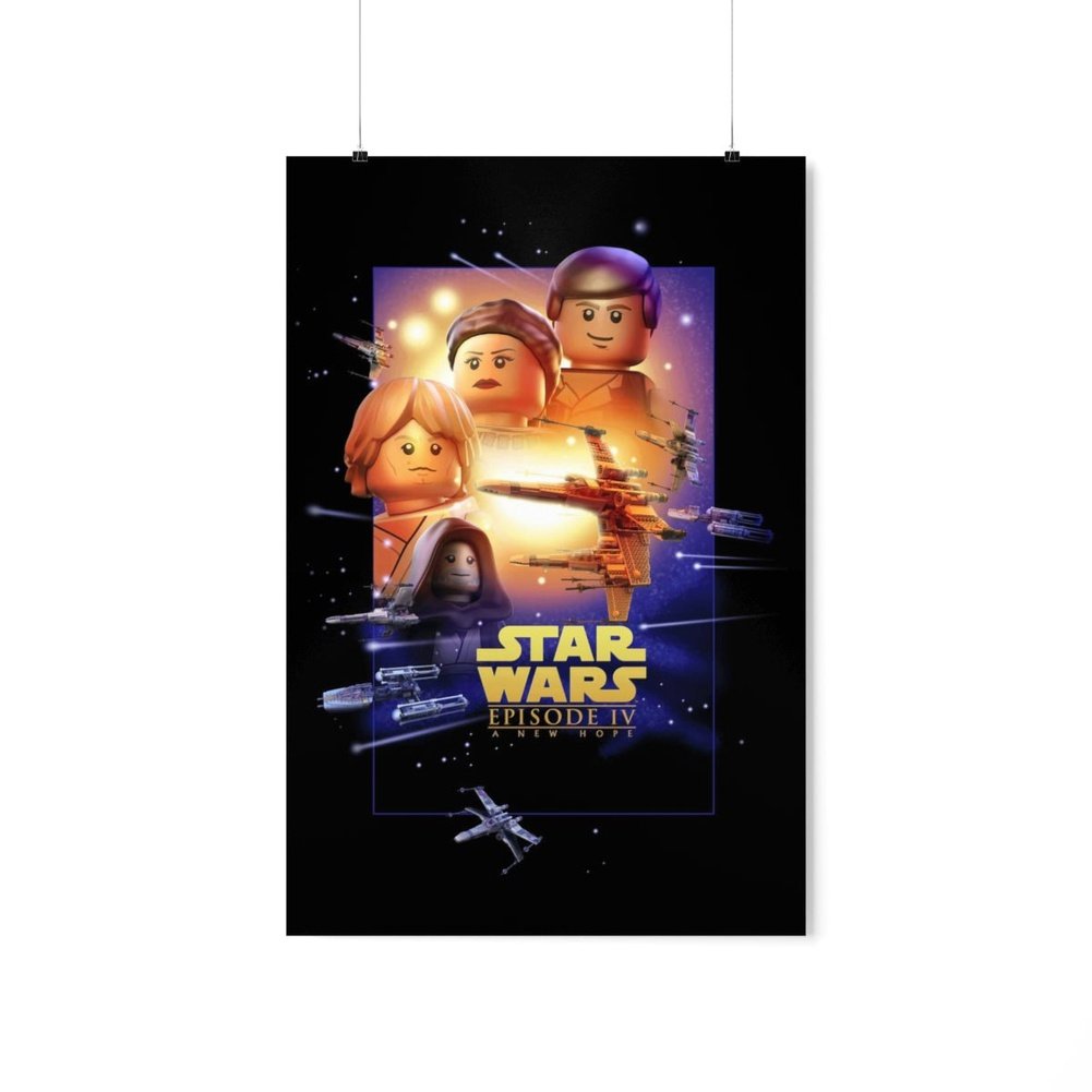 MOC NON LEGO Star Wars Episode IV LEGO Movie Wall Art POSTER ONLY