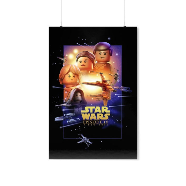 Star Wars Episode IV LEGO Movie Wall Art POSTER ONLY Jurassic Bricks