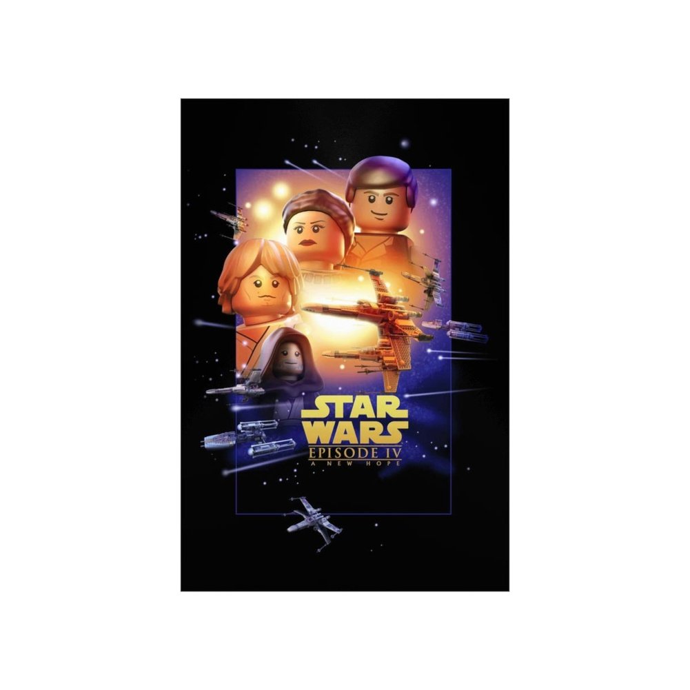 Star Wars Episode IV LEGO Movie Wall Art POSTER ONLY Jurassic Bricks