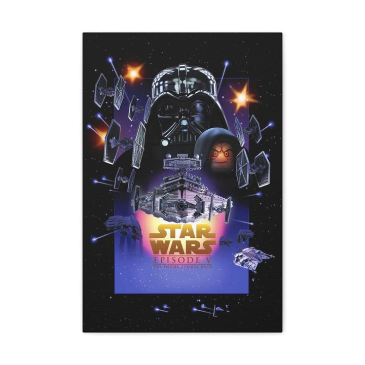 MOC NON LEGO Star Wars Episode V LEGO Movie Wall Art Canvas Art With Backing.