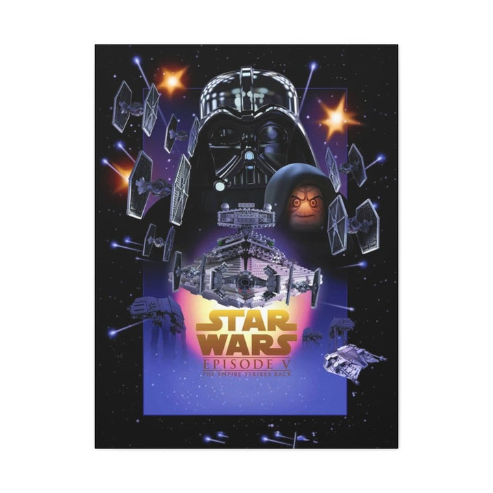 MOC NON LEGO Star Wars Episode V LEGO Movie Wall Art Canvas Art With Backing.