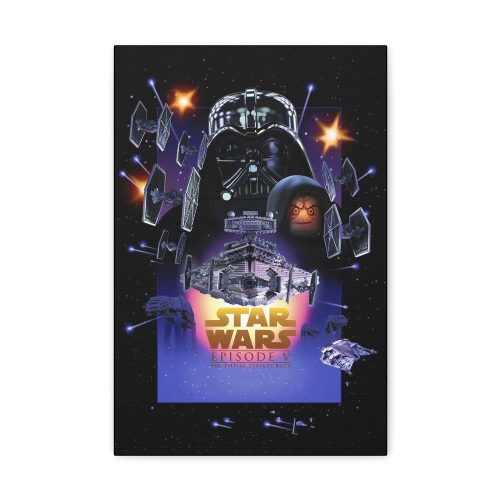 Star Wars Episode V LEGO Movie Wall Art Canvas Art With Backing. Jurassic Bricks