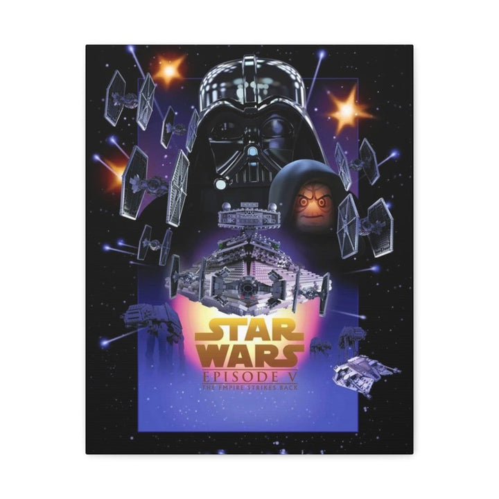 MOC NON LEGO Star Wars Episode V LEGO Movie Wall Art Canvas Art With Backing.