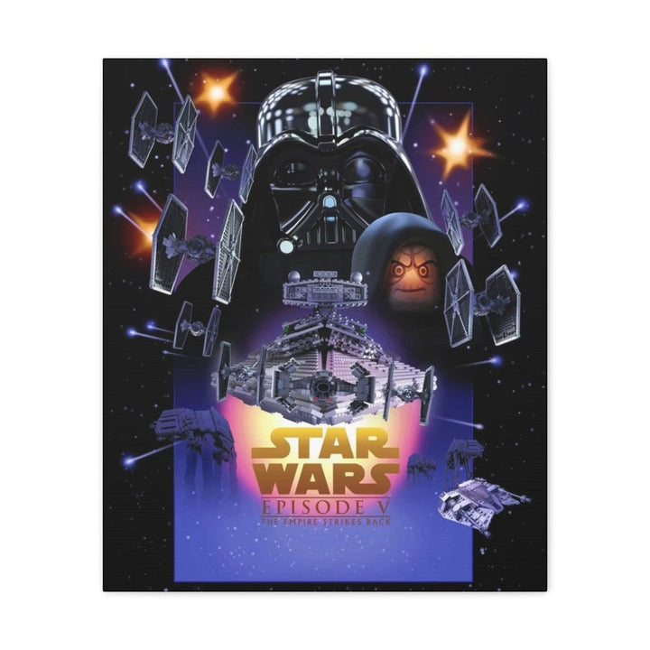 MOC NON LEGO Star Wars Episode V LEGO Movie Wall Art Canvas Art With Backing.